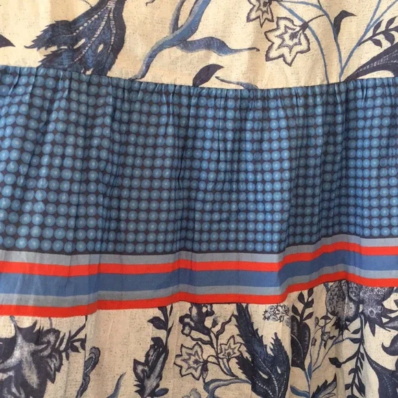 NWT Ro’s Garden Tiffany Rene blue block print mini dress - Picture 7 of 15